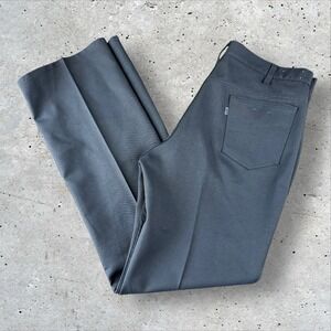 VTG Levis 517‎ Polyester Pants Fits 36x35 Gray 70s Bootcut Rockabilly USA